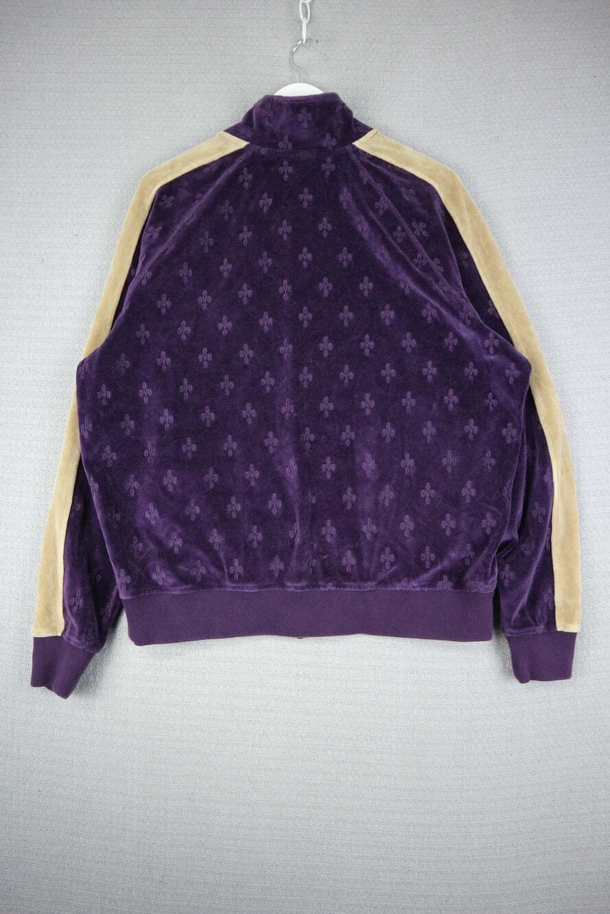 OVO Monogram Velour Track Jacket in Purple SS22 Mens Large - Picture 2 of 8